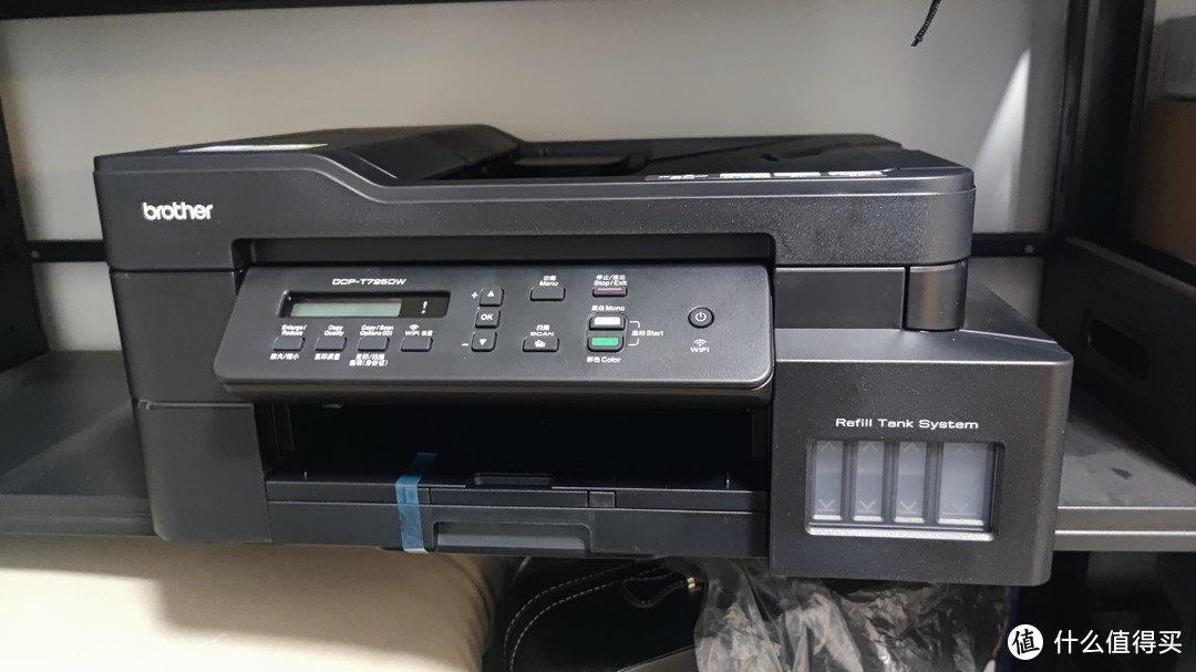 买了台兄弟打印机T725DW,挺好用的,就是连接wifi的时候太反人类!