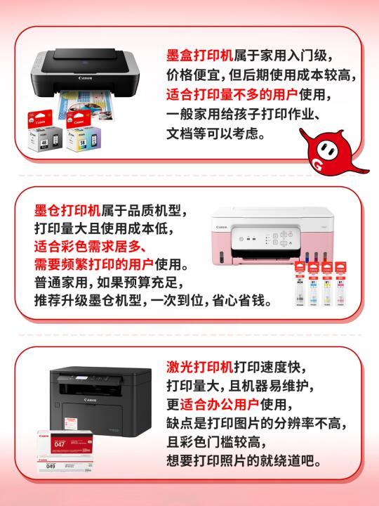 选购打印机全攻略:需求分析、品牌推荐及成本评估